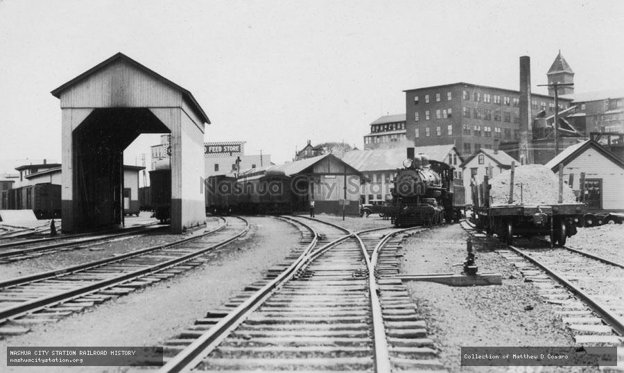 Postcard: Belfast, Maine railroad yard